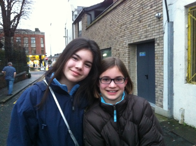Grace and Emmie after a visit to the salon.