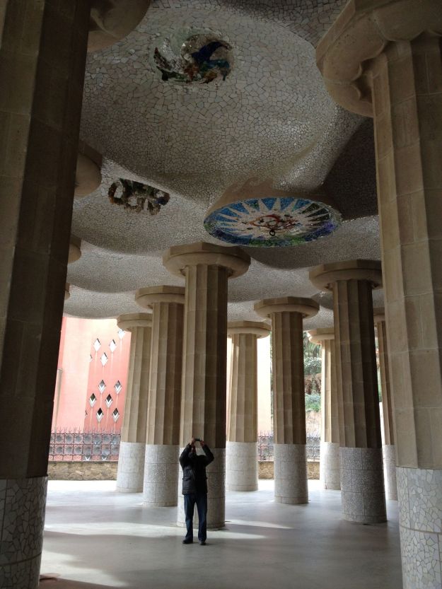 Beneath the Plaza in Park Guell