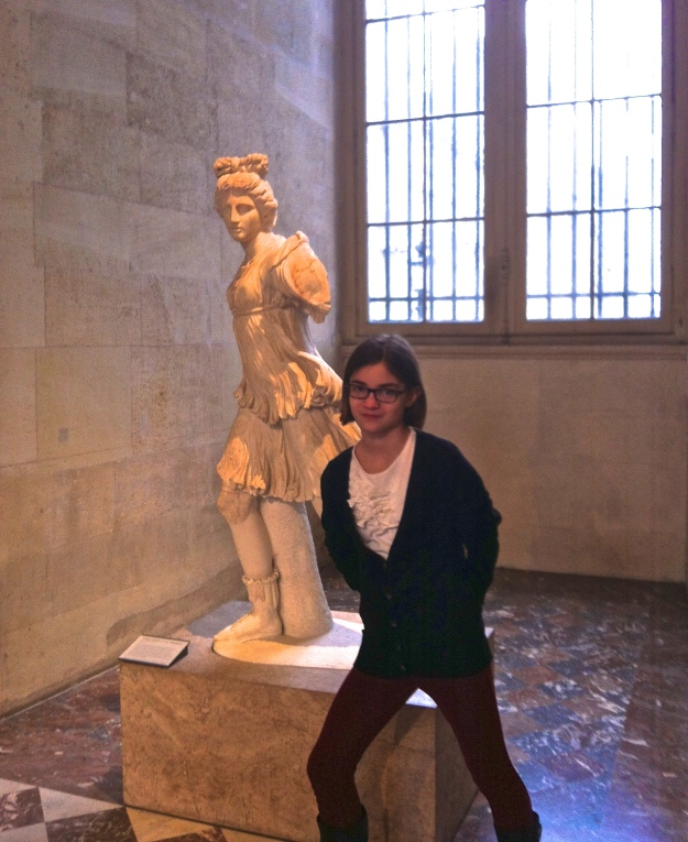 Posing at the Louvre!