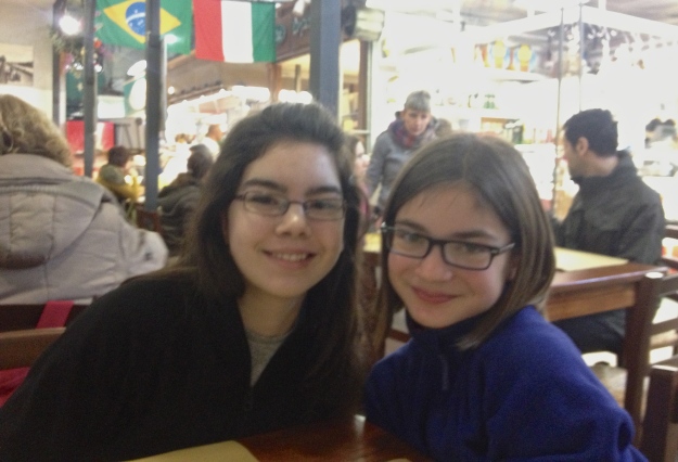 Grace & Emmie at lunch