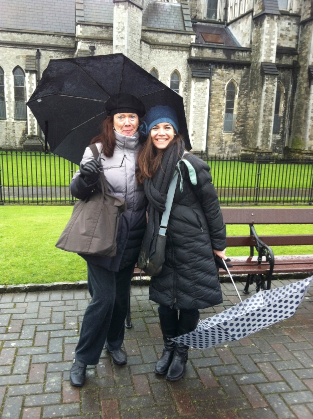 Mom and I in front of St. Patrick's Cathedral