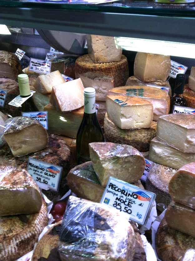 Cheese purveyor at the San Lorenzo Mercato