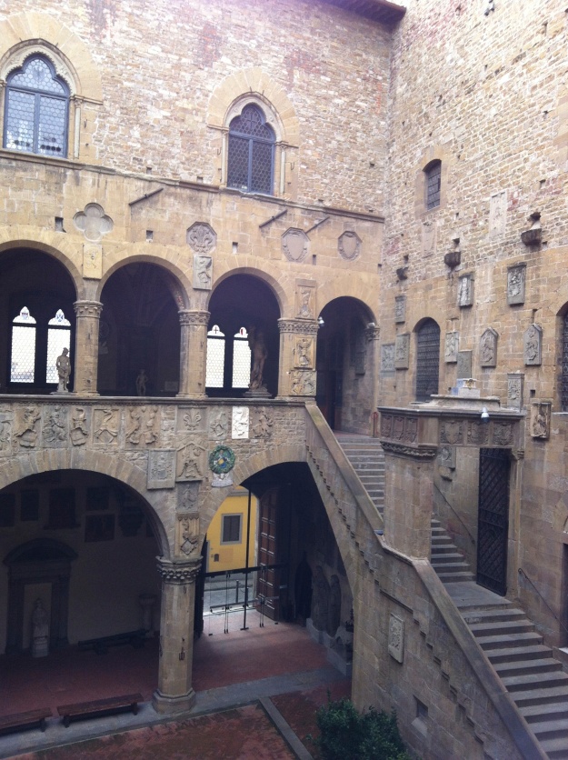 The courtyard of the Bargello Museum 
