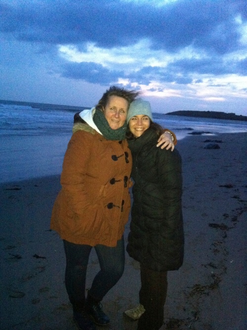 Sharon and me on the beach
